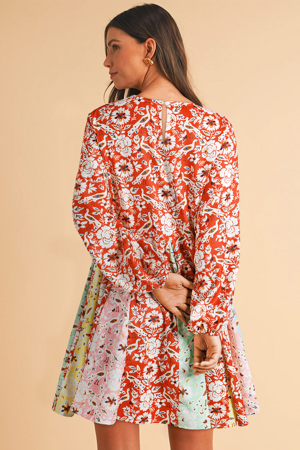 Pleated Mini Dress