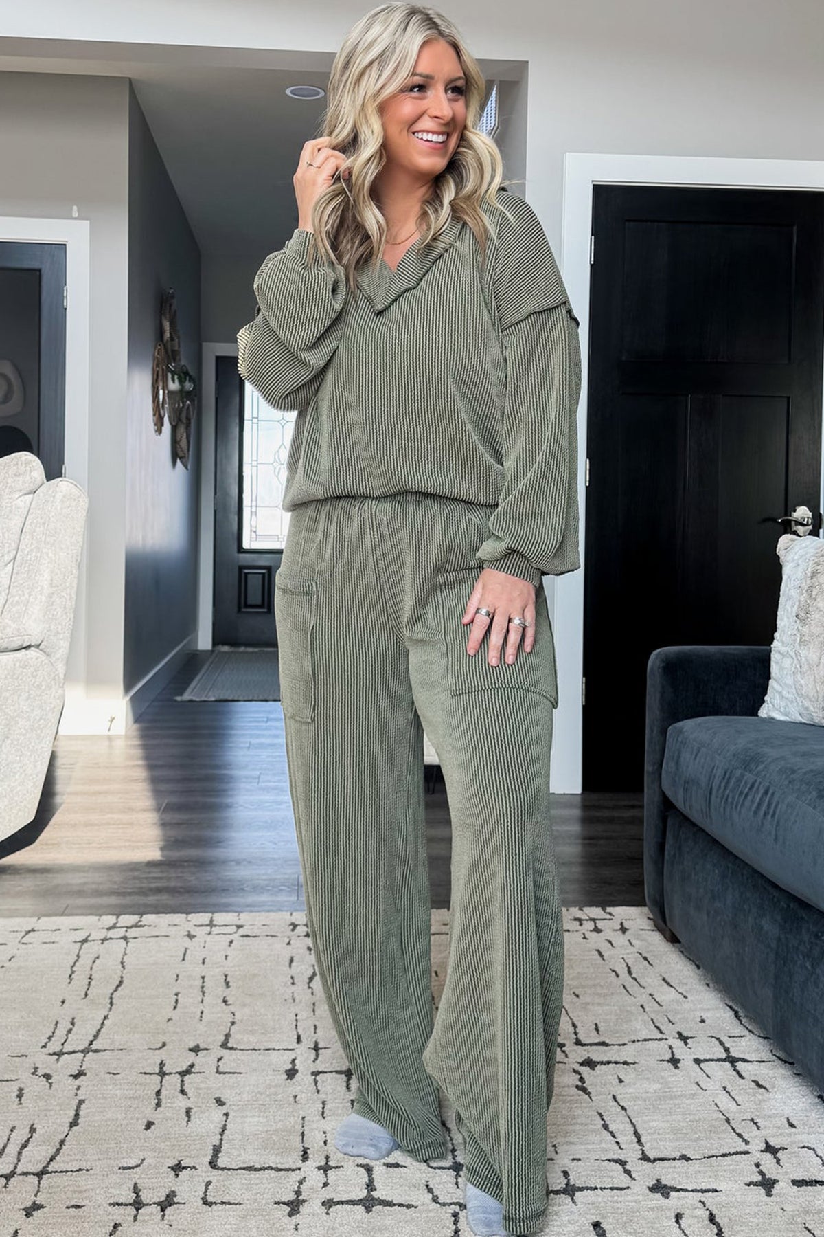 Four Leaf Clover Plus Size Pant Set