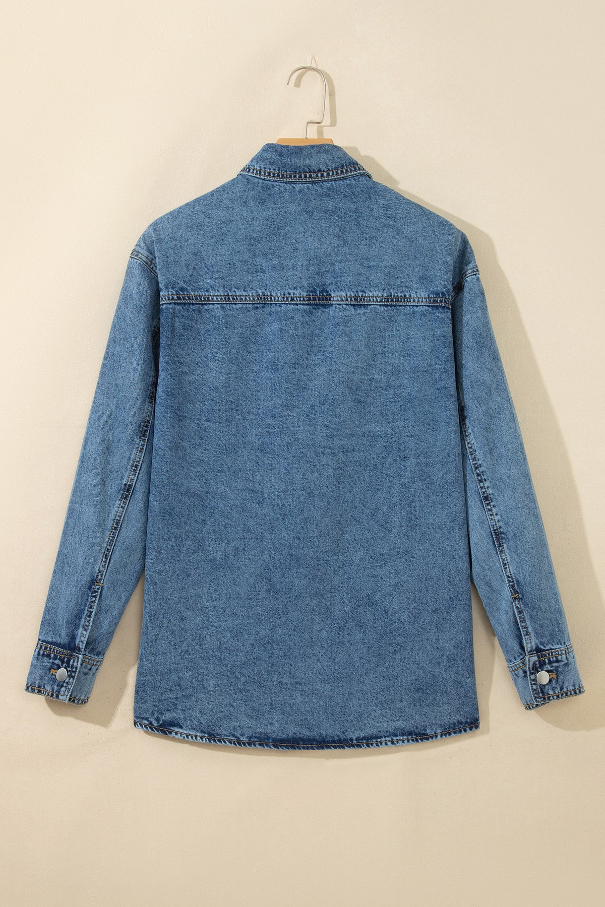 Sail Blue Long Sleeve Denim Jacket