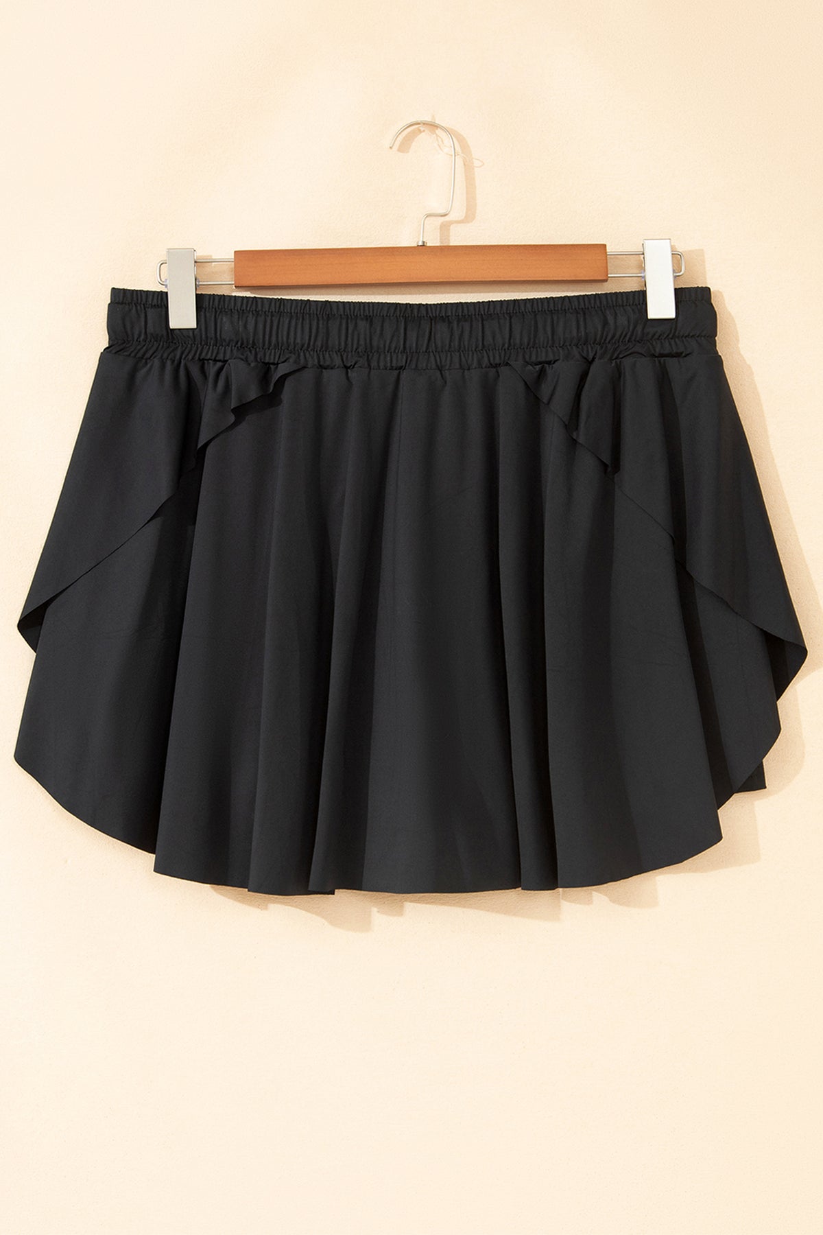 Black Plus Size Tennis Skort