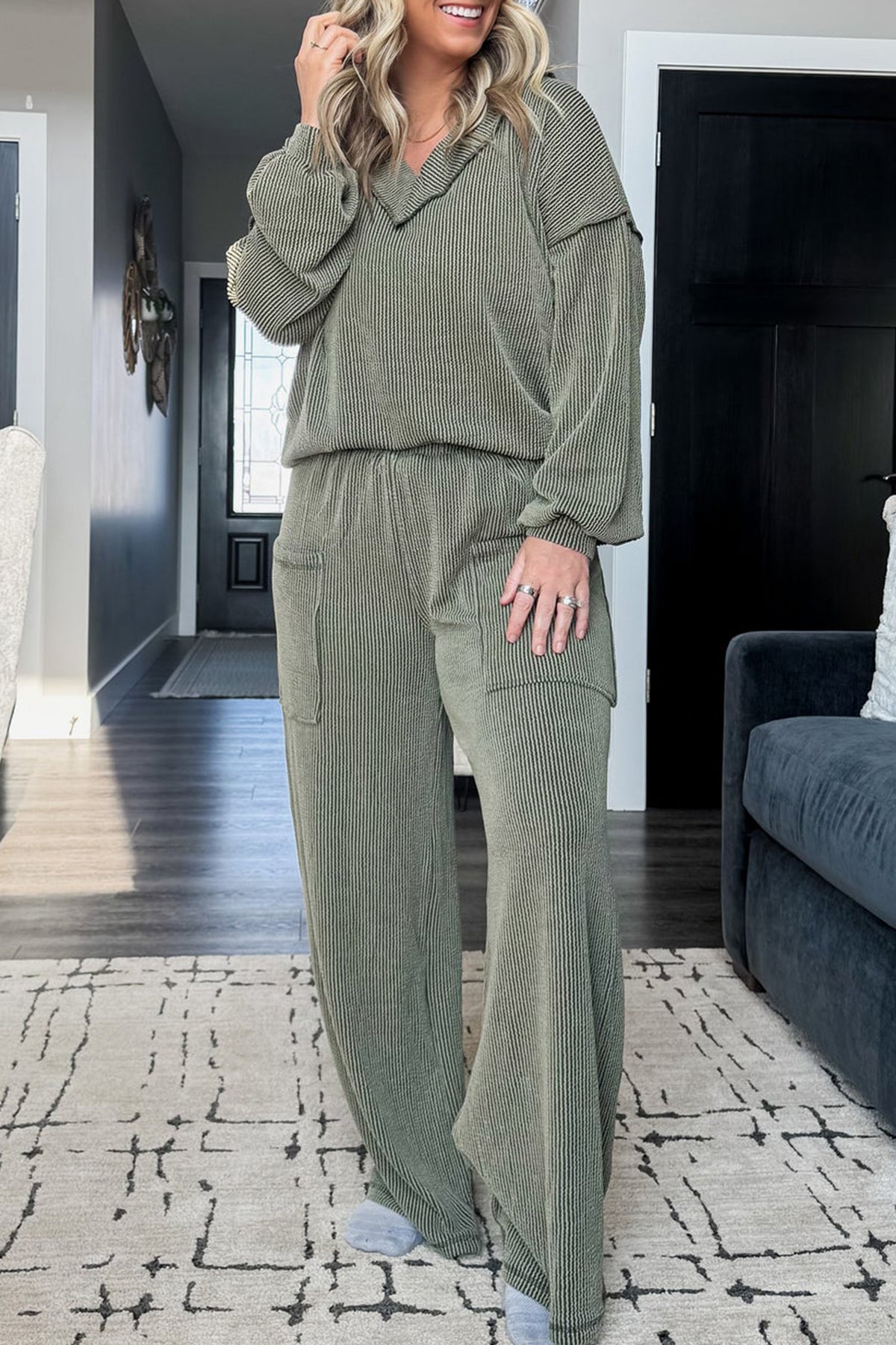 Four Leaf Clover Plus Size Pant Set