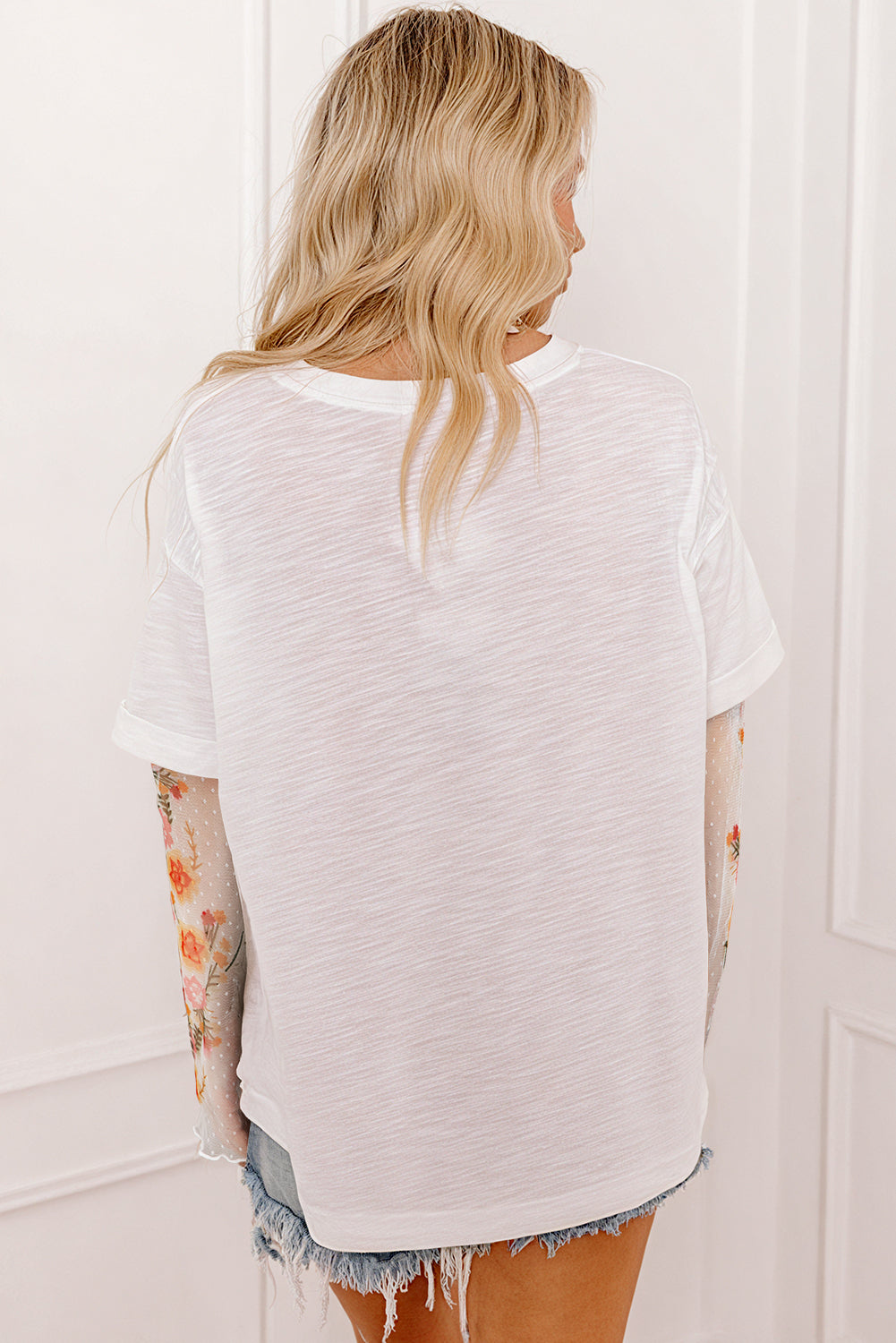 Fern Green Floral Layered Tee