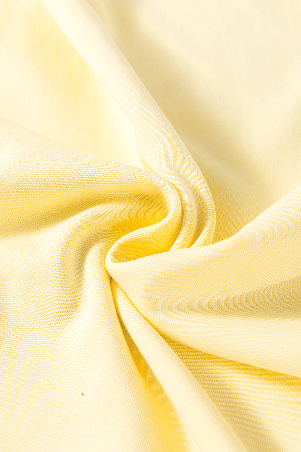 Yellow Cream Eyelet Embroidered Loose T Shirt Dress