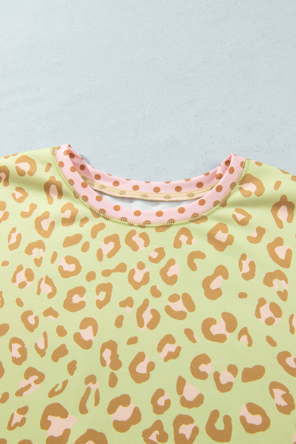 Brown Plus Size Leopard Print Top