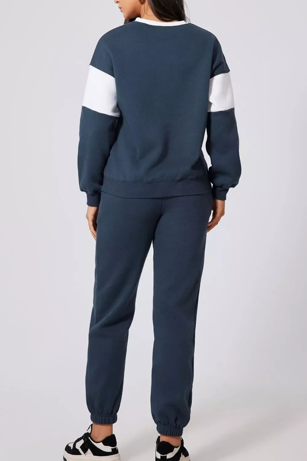 Drop Shoulder Sweatshirt & Jogger Set