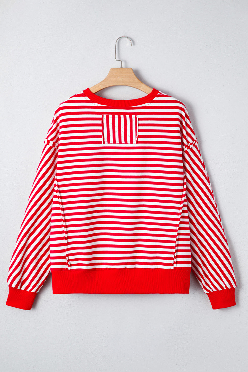Red Stripe Christmas Nutcracker Sequin Top