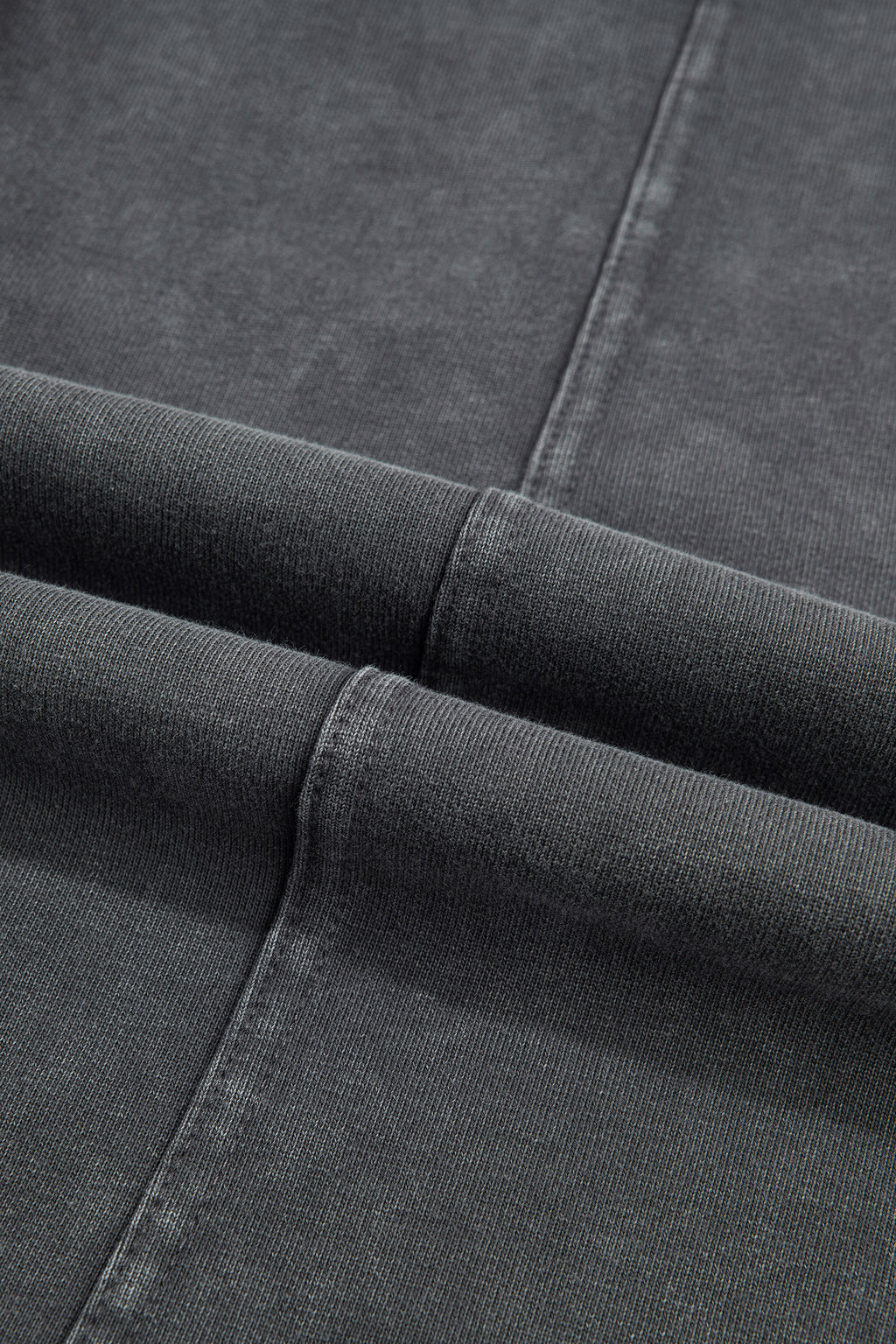Carbon Grey Mineral Wash Seam Detail Elastic Waist Barrel Pants