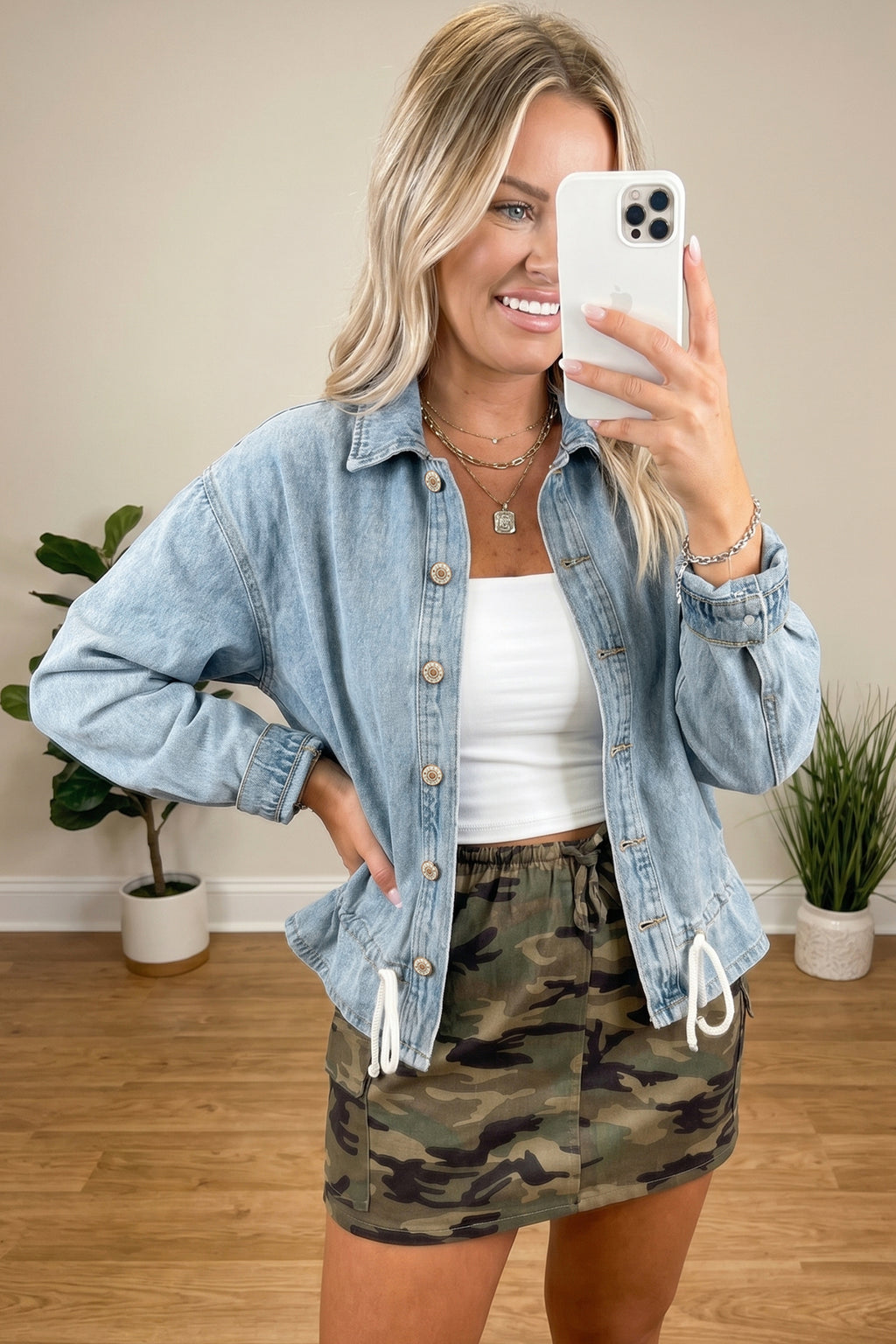 Beau Blue Light Wash Denim Jacket