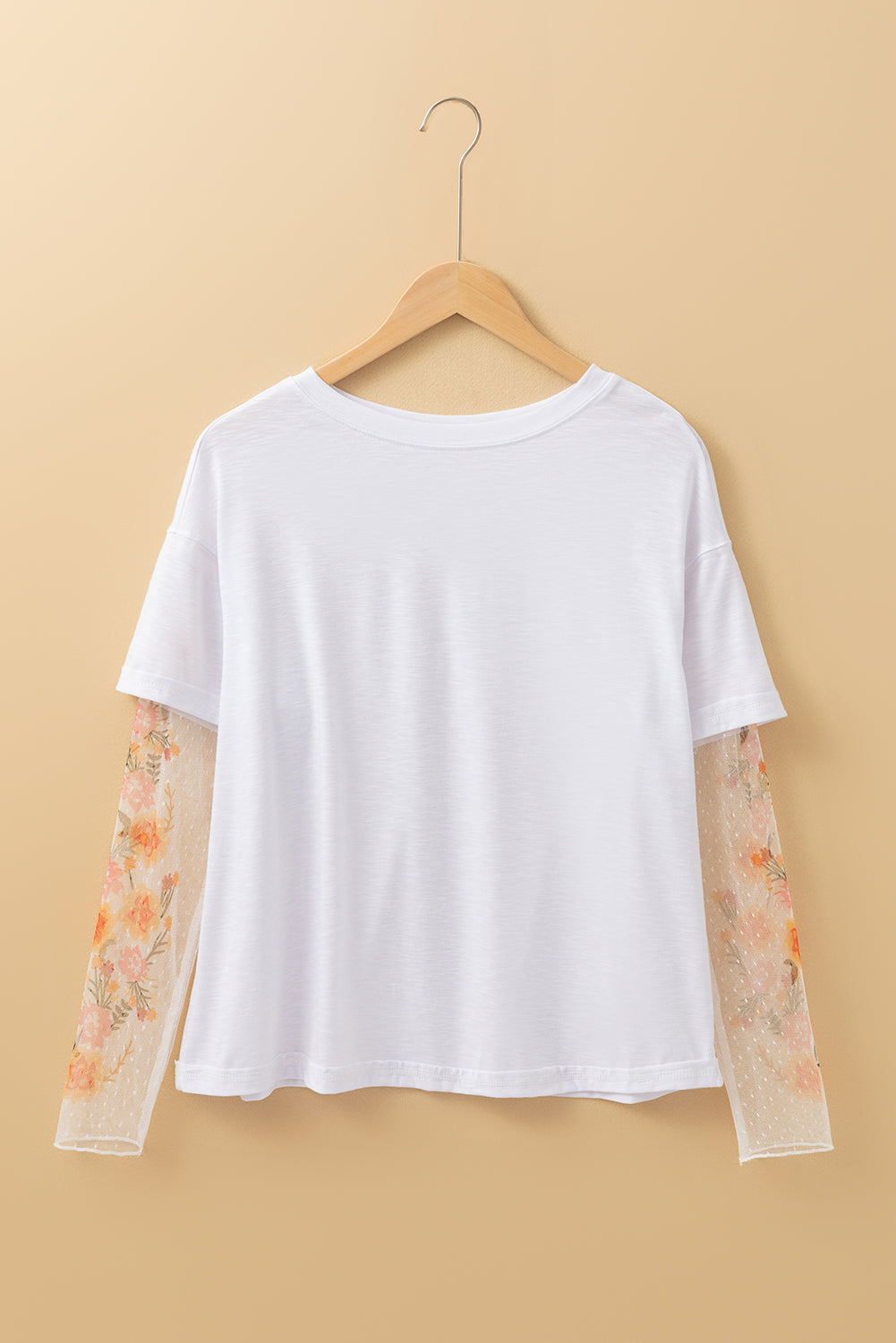 Fern Green Floral Layered Tee