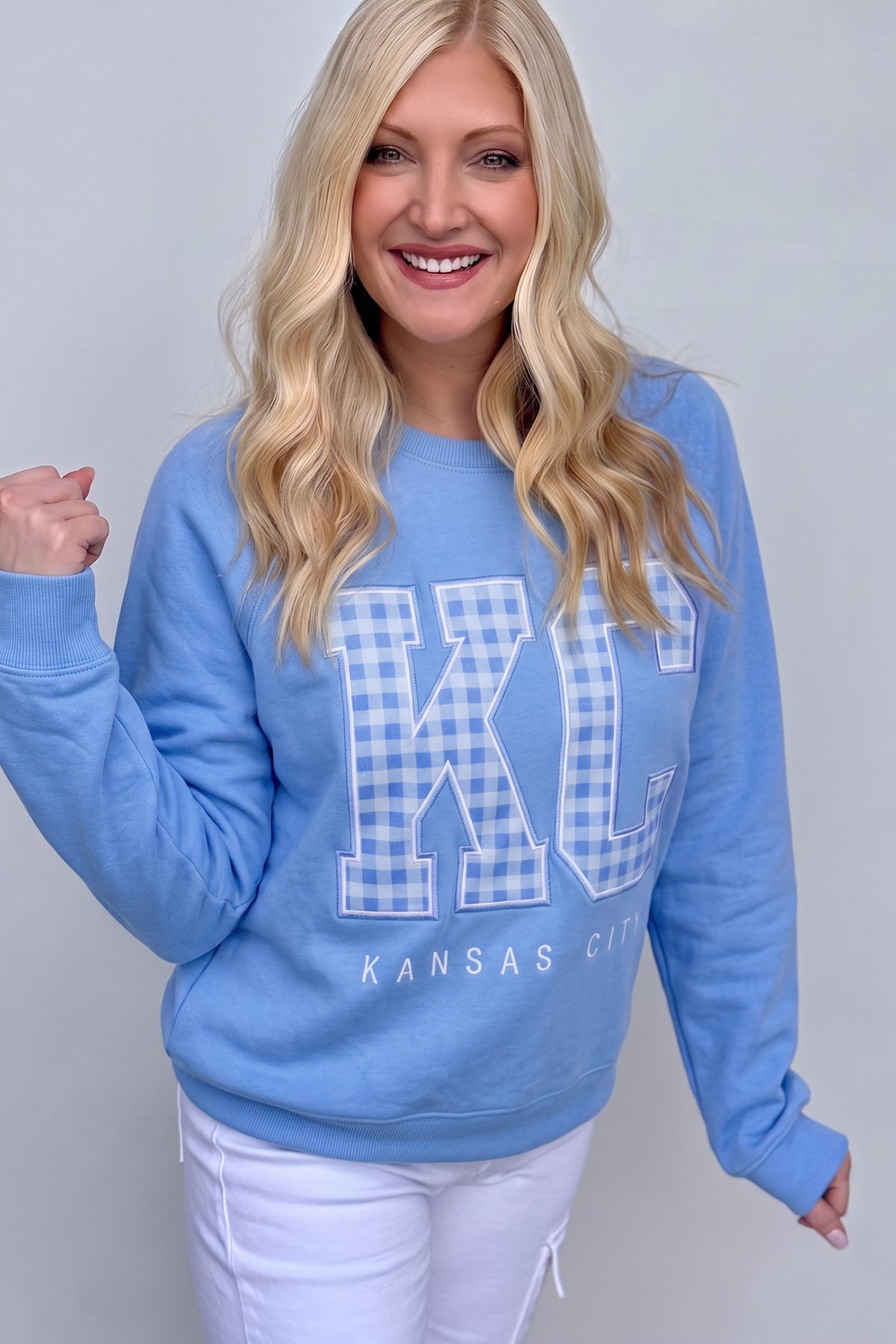 Dusk Blue Floral Plus Size Sweatshirt