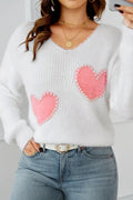 White Pearl Beaded Sweater