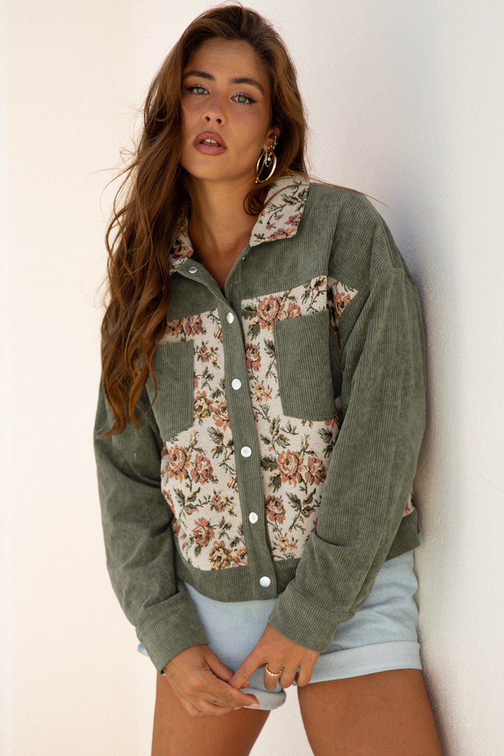 Sage Green Ribbed Jacket