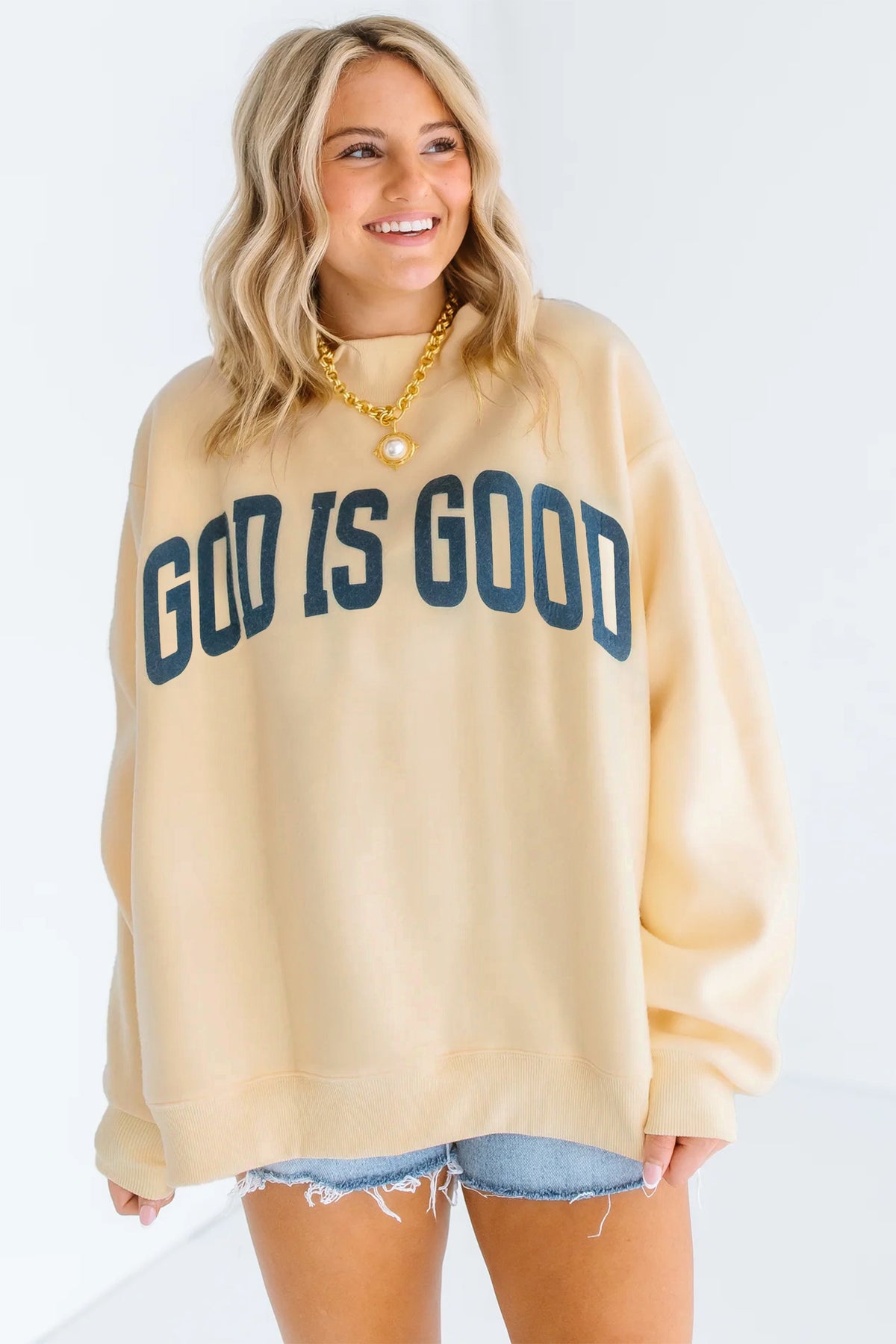 Light Grey Jesus Tunic Plus Size Sweatshirt