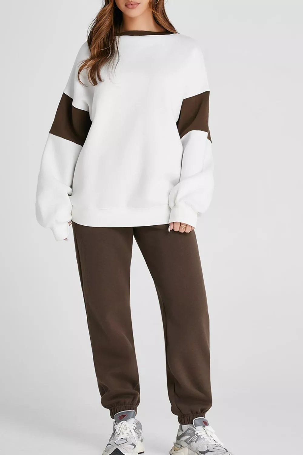 Drop Shoulder Sweatshirt & Jogger Set