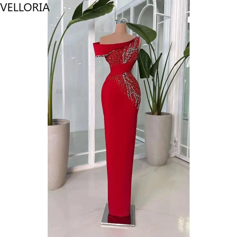 Elegant Red Mother of The Bride Dress