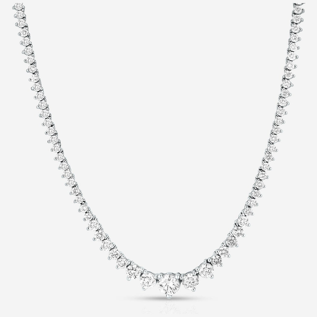 20 CT Created White Sapphire Tennis Necklace