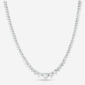 20 CT Created White Sapphire Tennis Necklace
