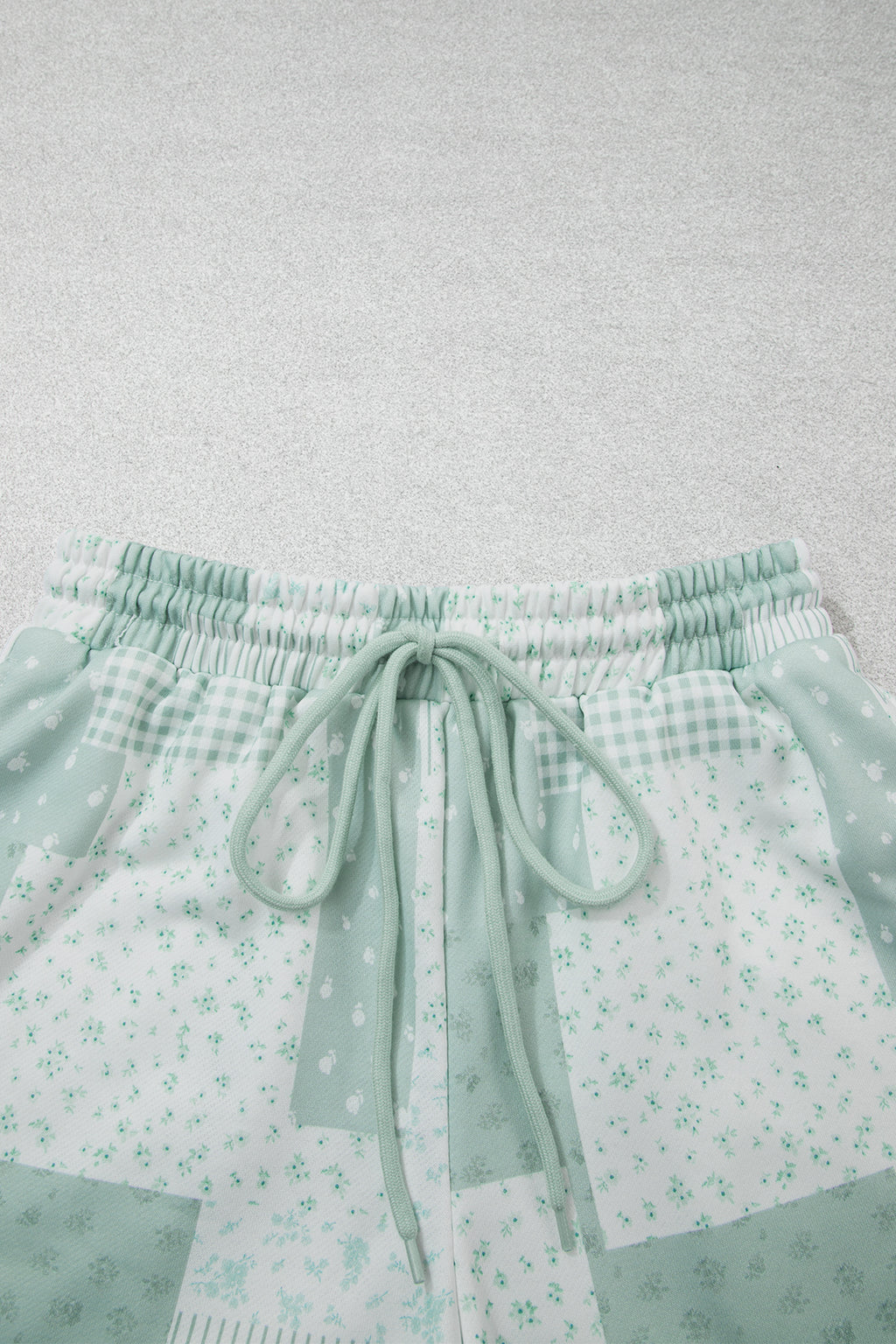 Sky Blue Floral Print Shorts Set
