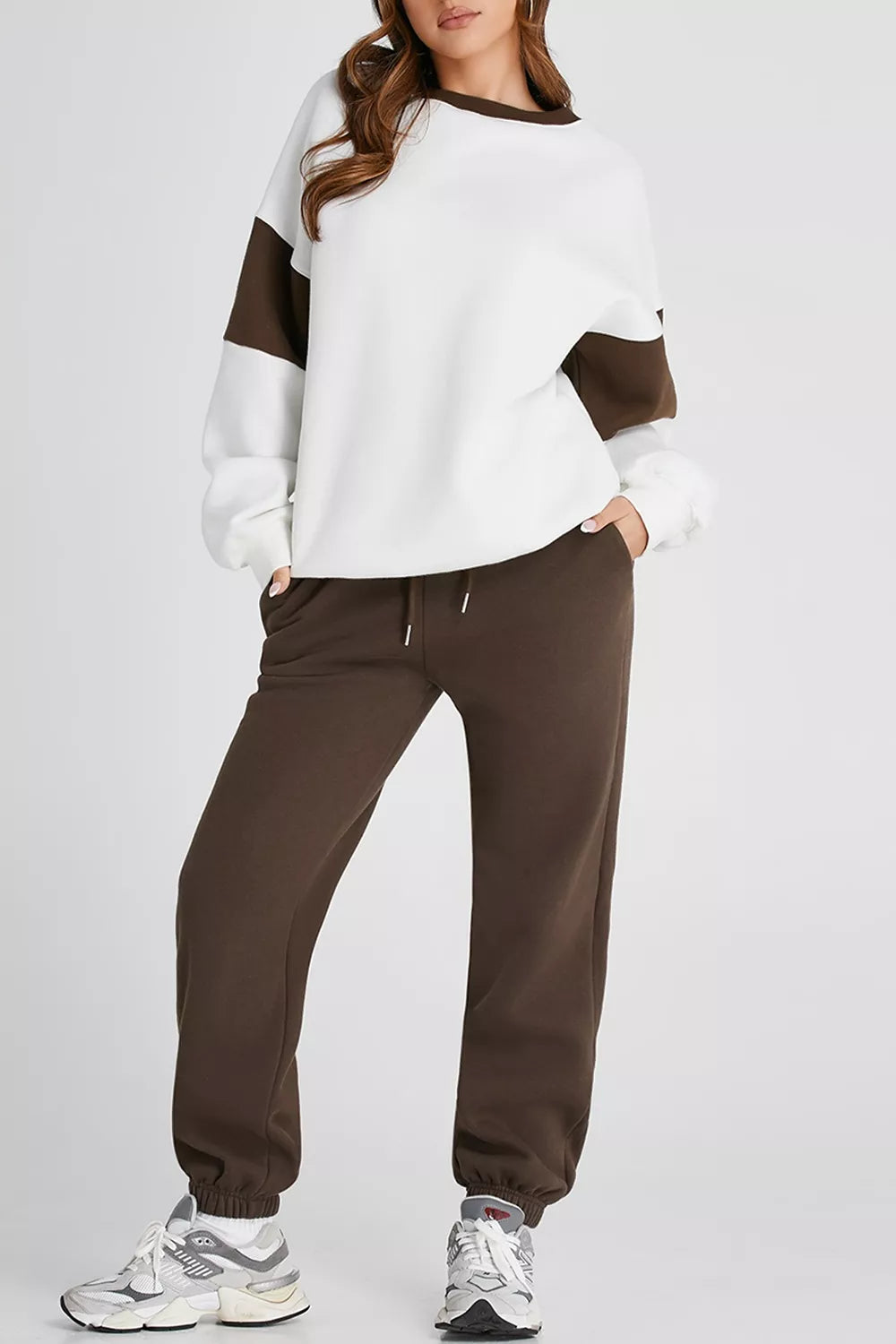 Drop Shoulder Sweatshirt & Jogger Set