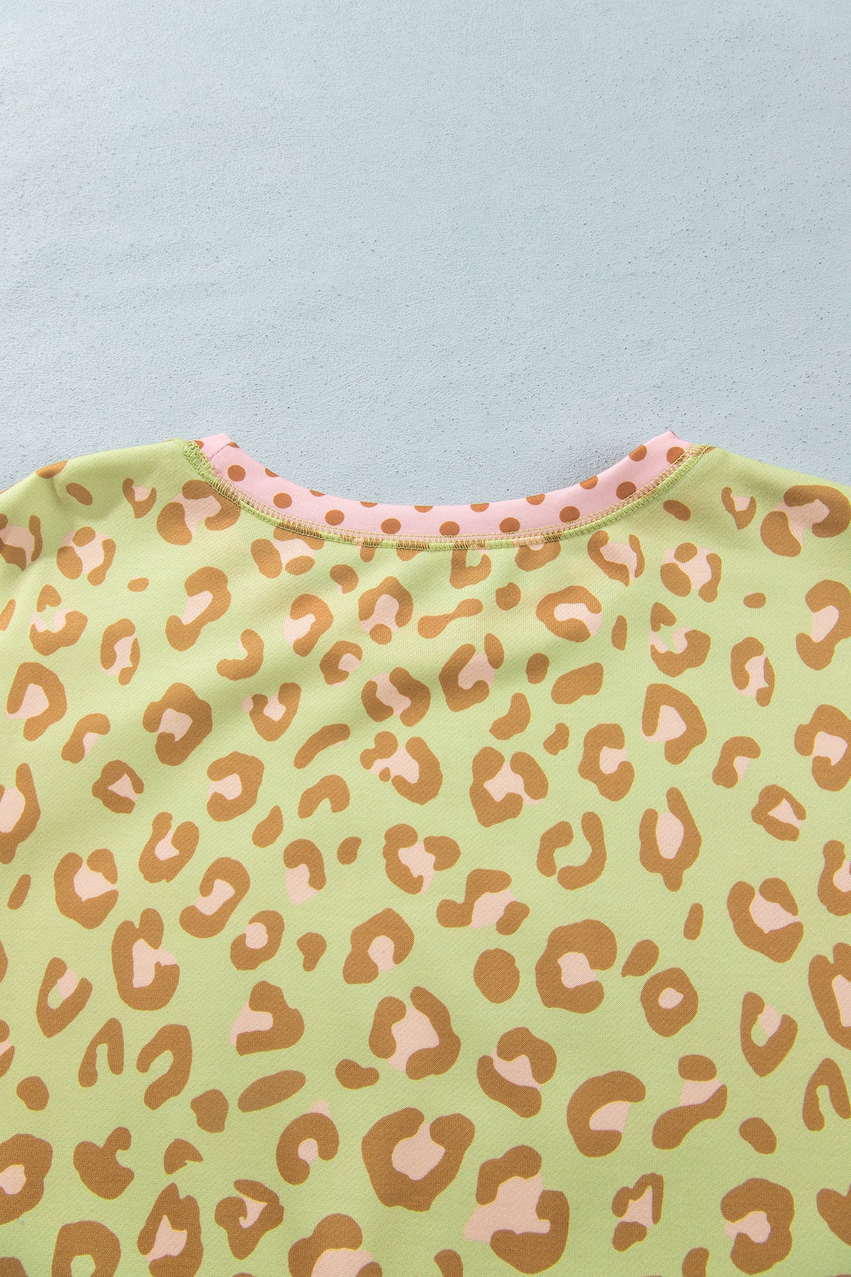 Brown Plus Size Leopard Print Top