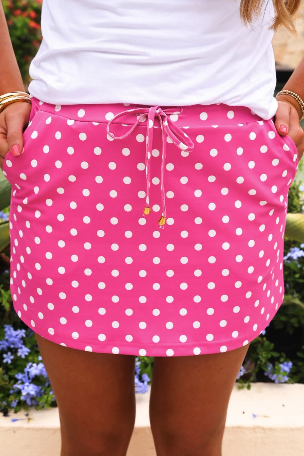 Sachet Pink Polka Dot Mini Skort