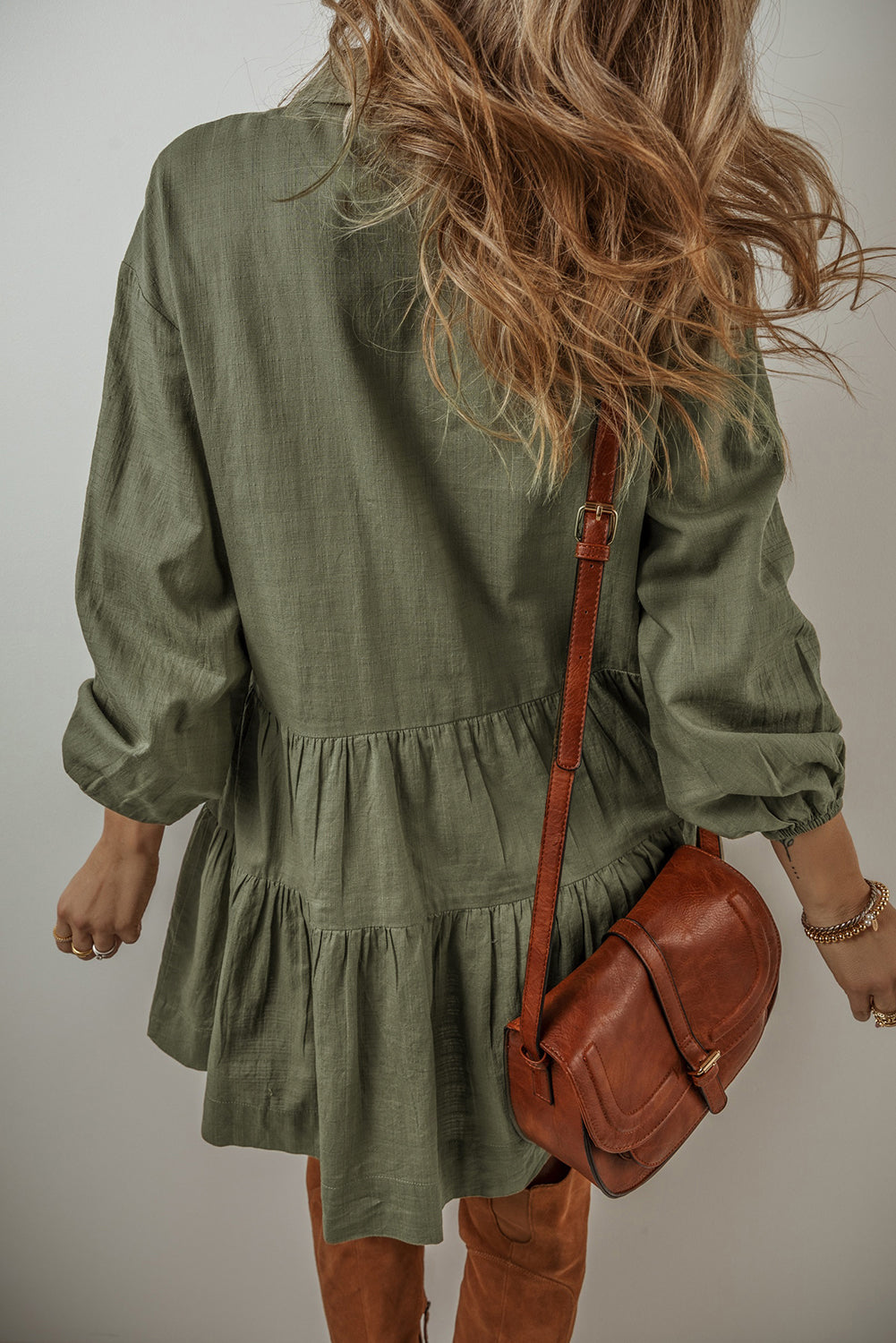 Jungle Green Mini Dress