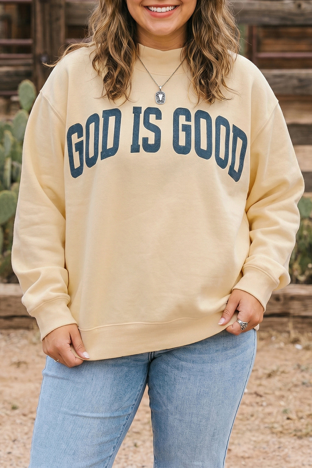 Light Grey Jesus Tunic Plus Size Sweatshirt