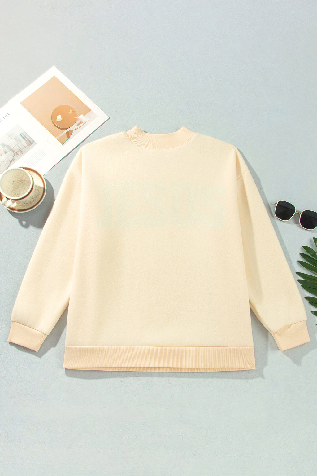 Light Grey Jesus Tunic Plus Size Sweatshirt