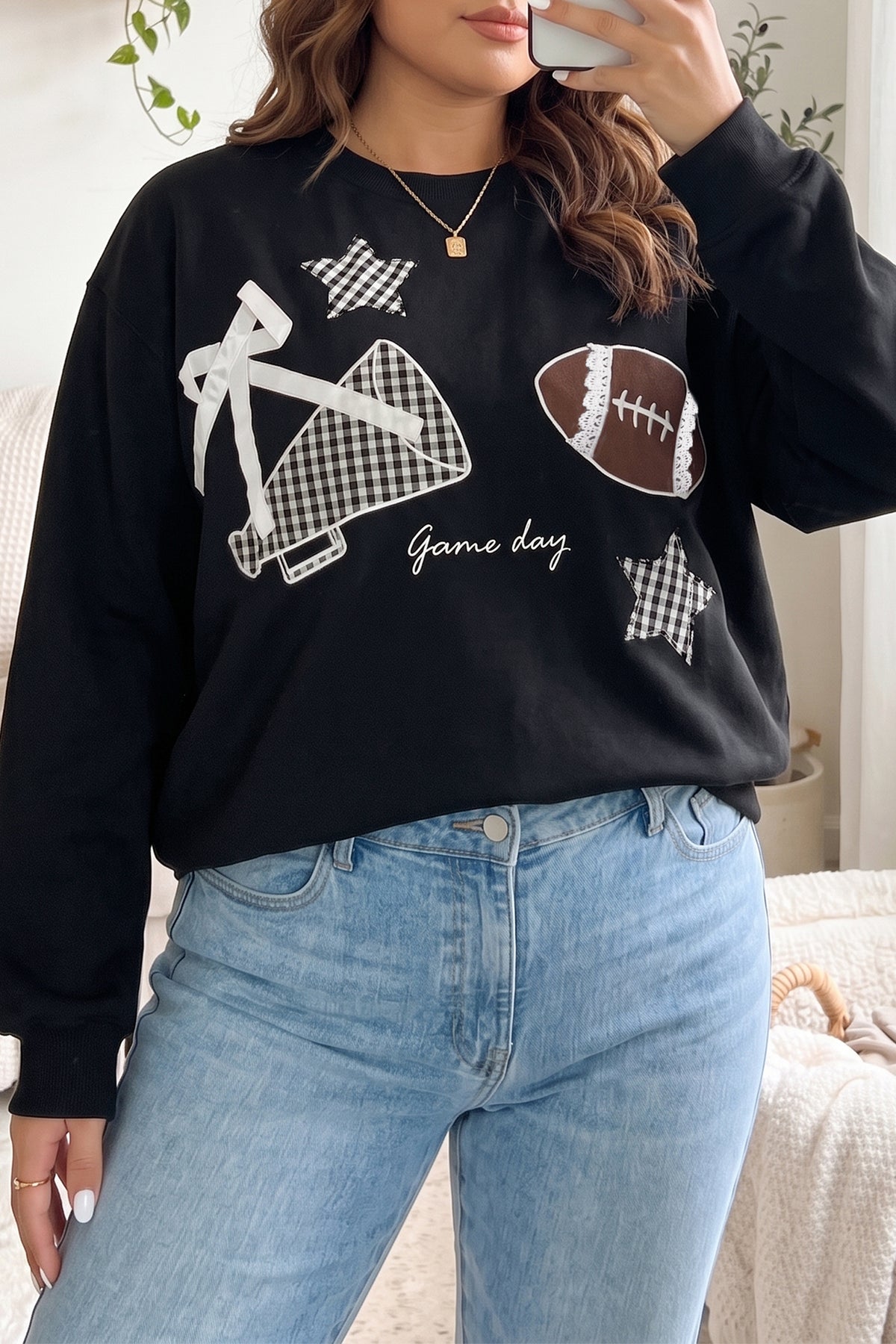Red Game Day Plus Size Sweatshirt