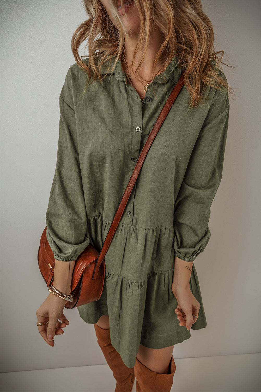 Jungle Green Mini Dress