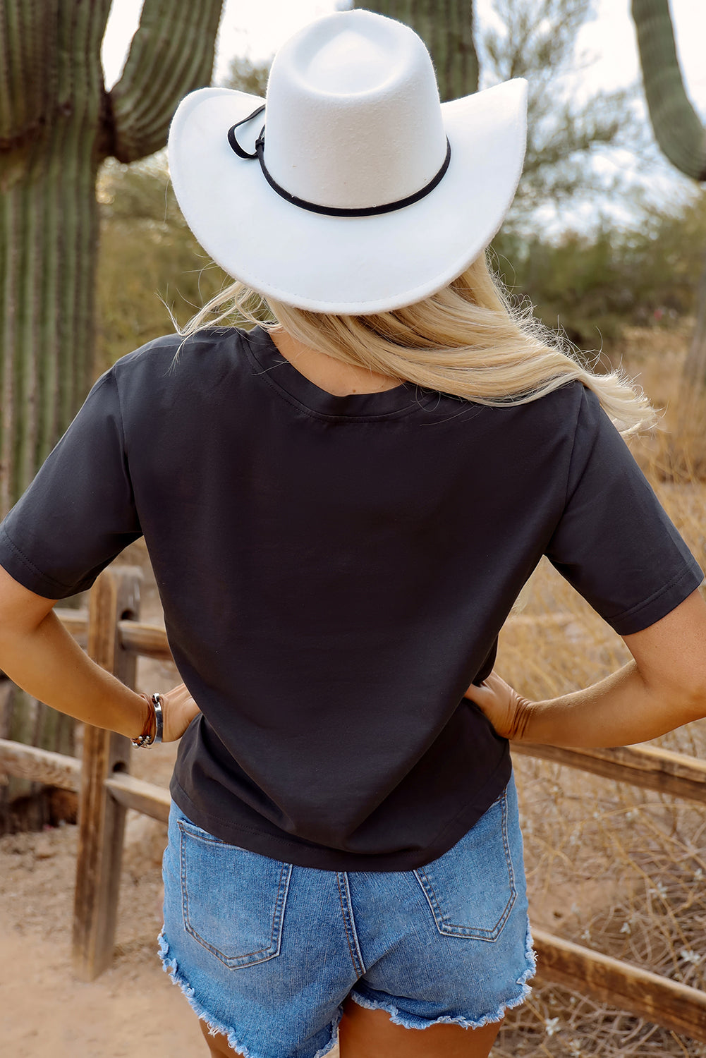 Carbon Grey Western Bull Skull Tee