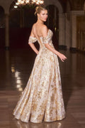 Off The Shoulder Pageant Gown w/ Corset