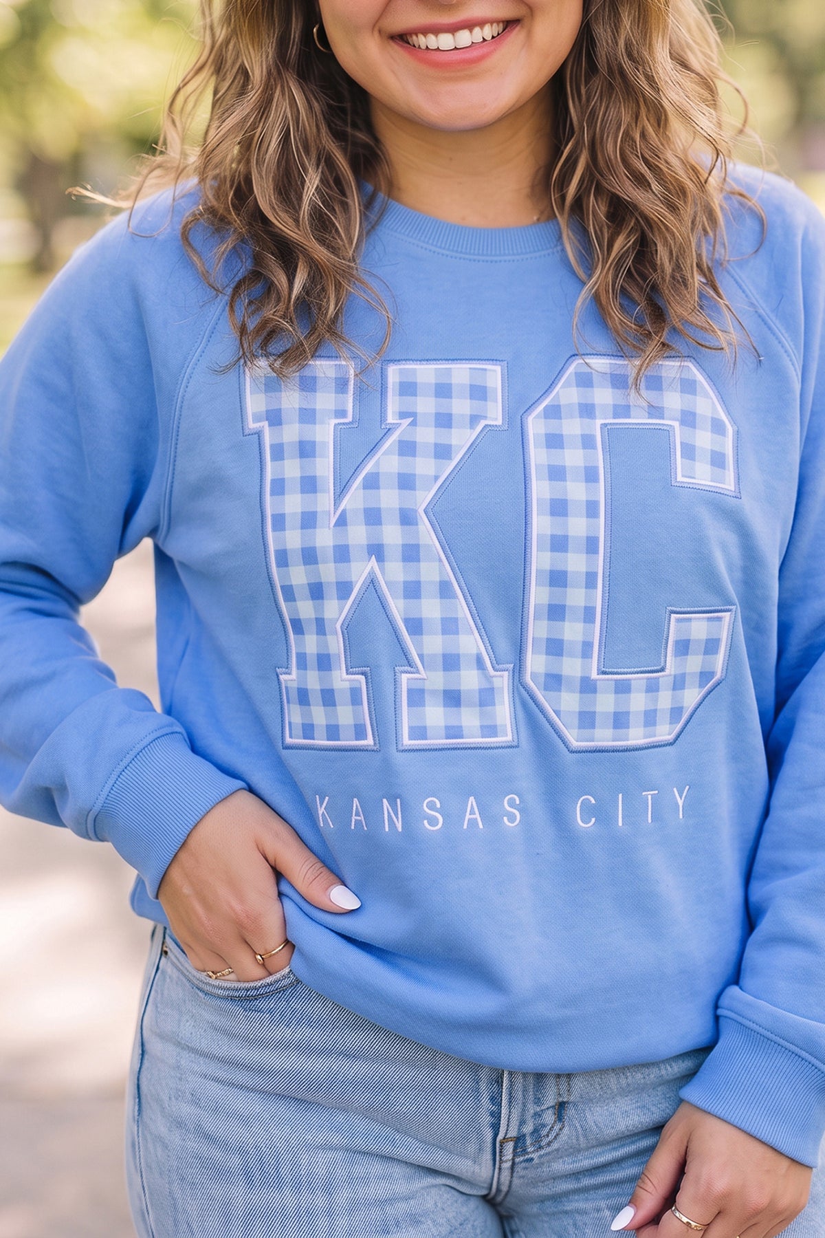 Dusk Blue Floral Plus Size Sweatshirt