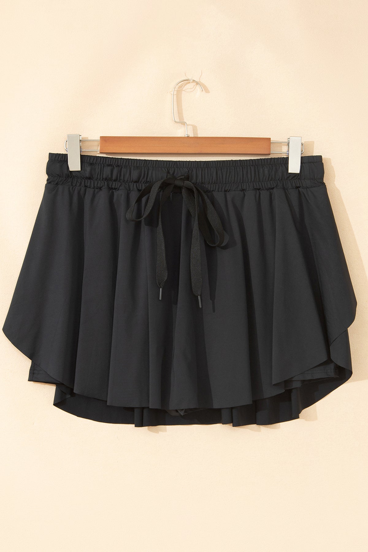 Black Plus Size Tennis Skort