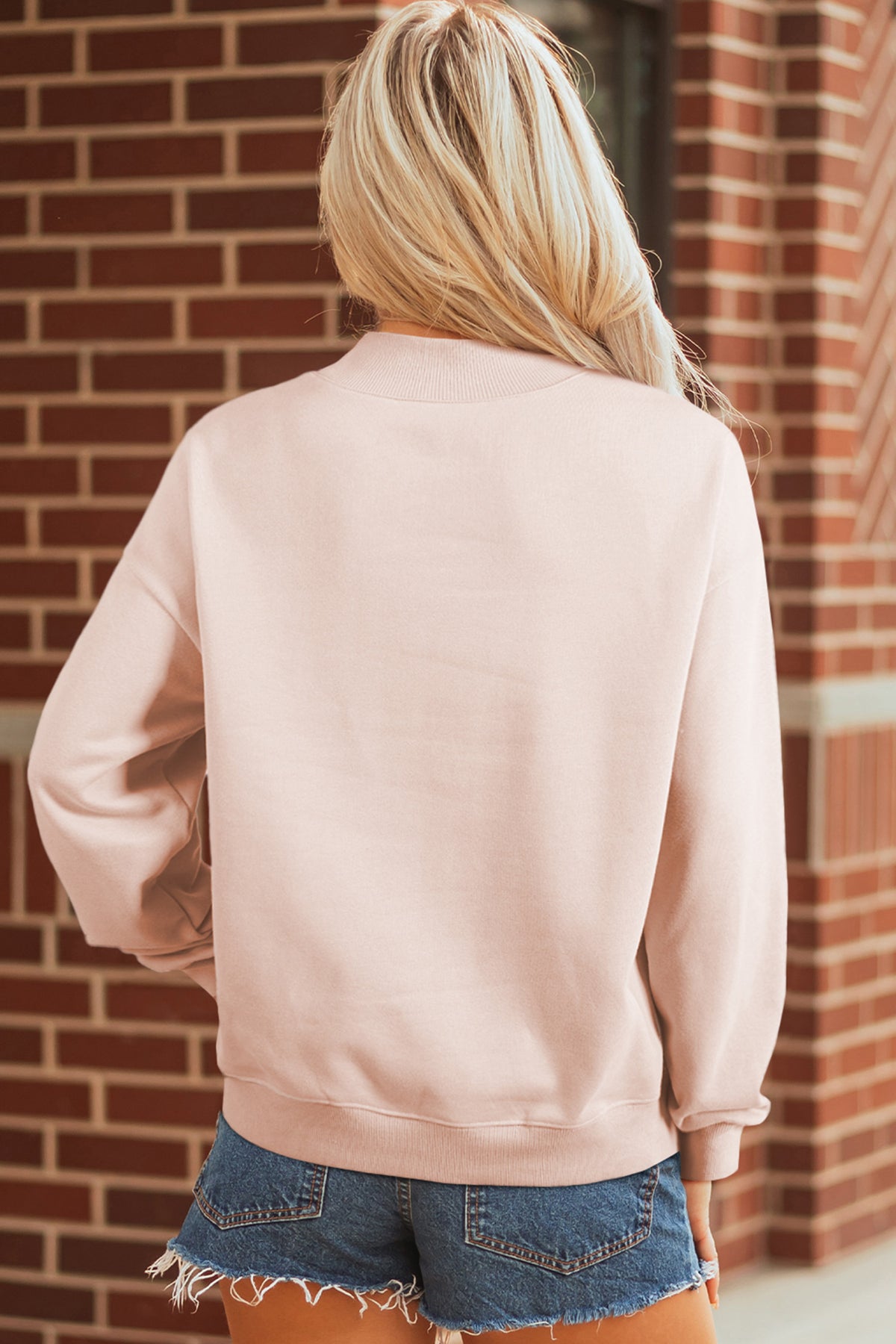 Apricot Pink Floral Pumpkin Sweatshirt