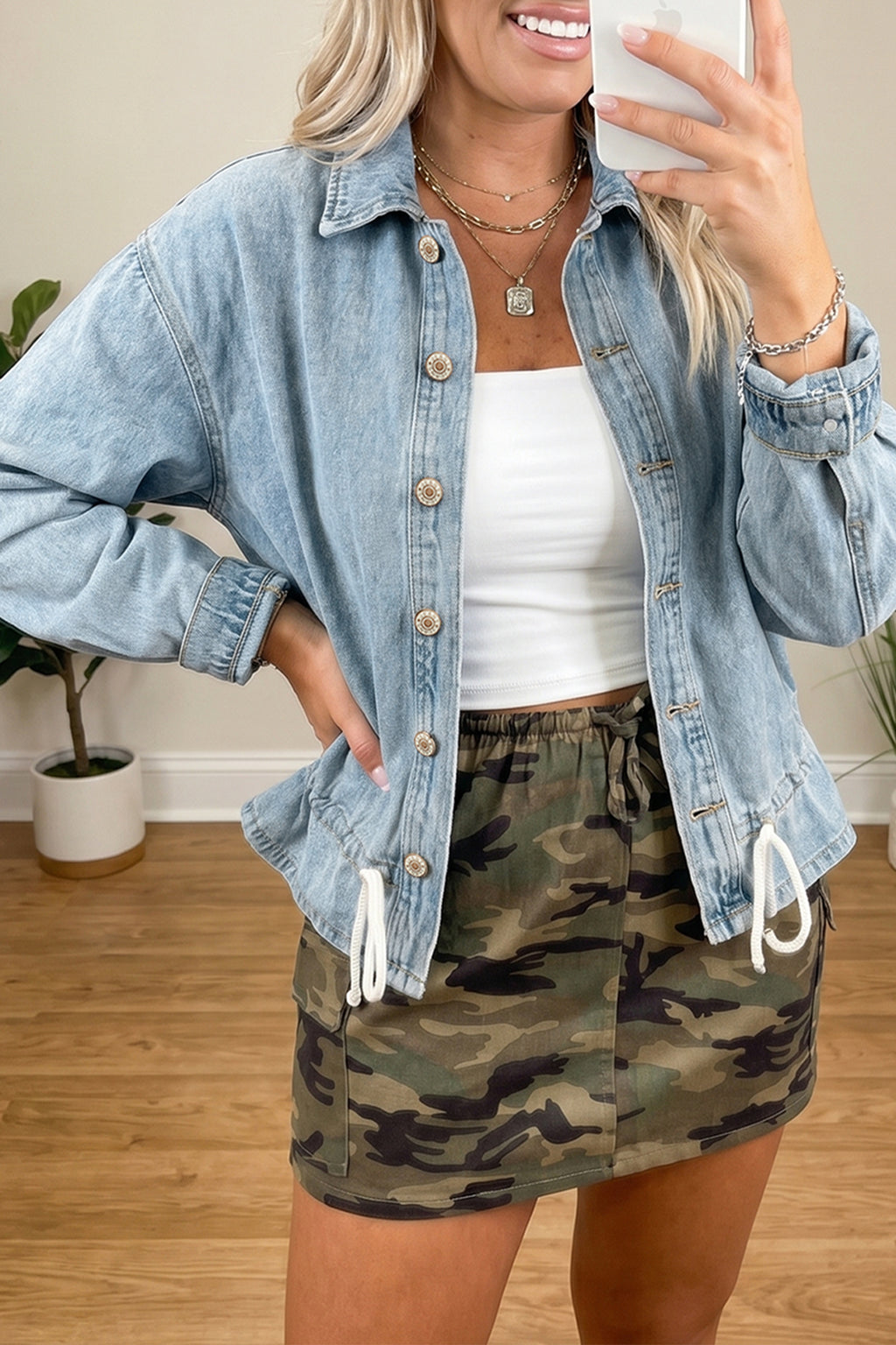 Beau Blue Light Wash Denim Jacket