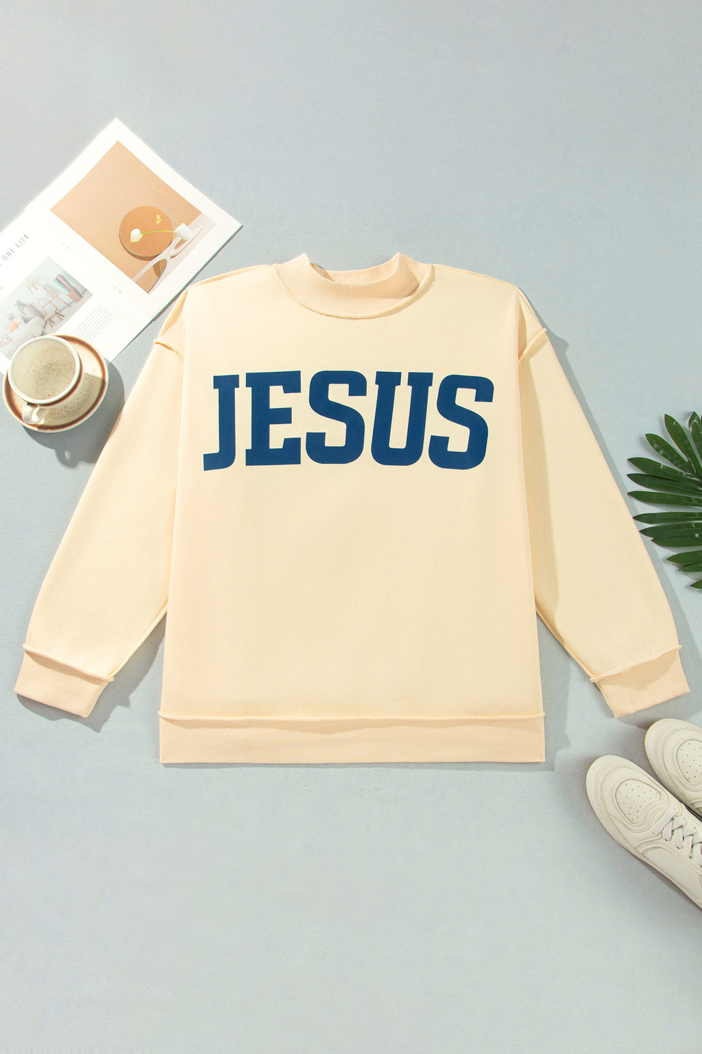 Light Grey Jesus Tunic Plus Size Sweatshirt
