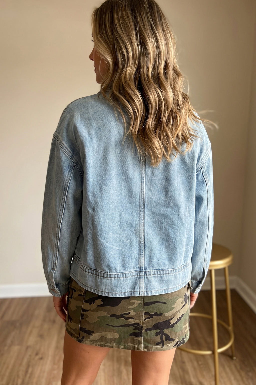 Beau Blue Light Wash Denim Jacket