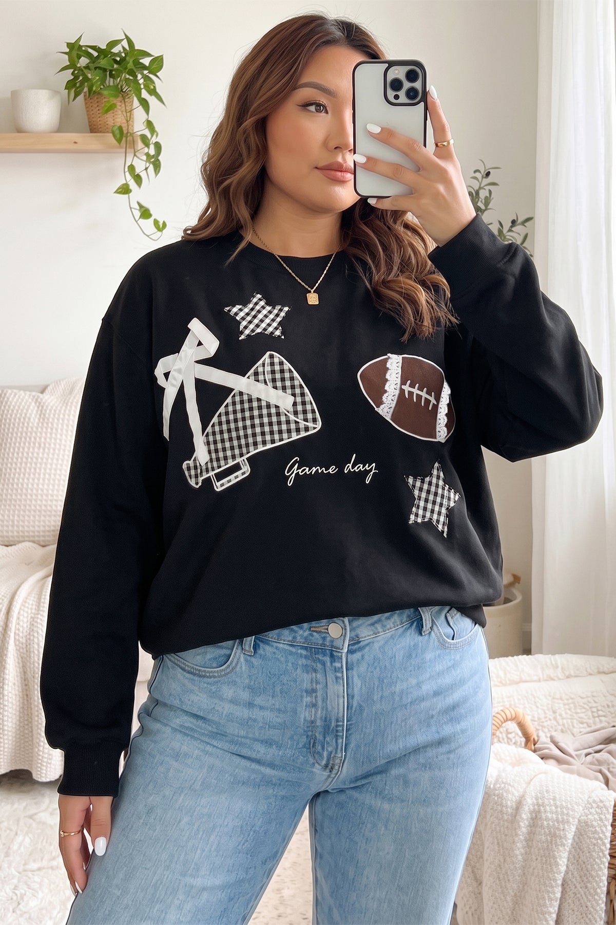 Red Game Day Plus Size Sweatshirt