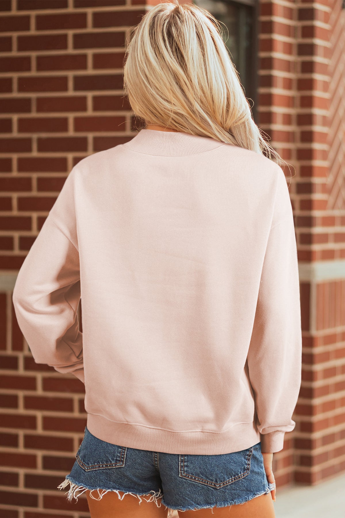 He is Risen Floral Christian Easter Mock Neck Sweatshirt